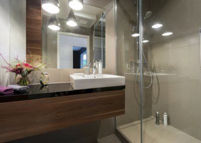 bathroom sink and shower makeover